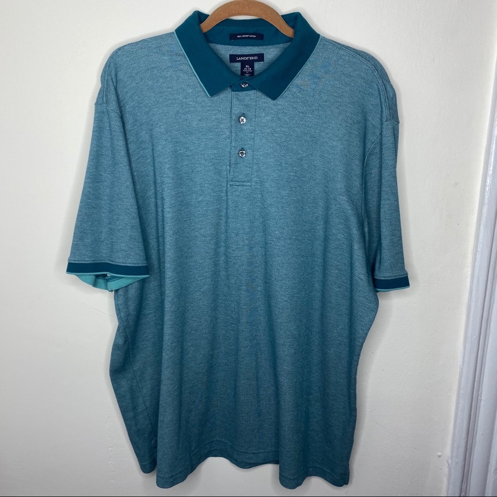 ands End Men's Polo Golf Shirt XL